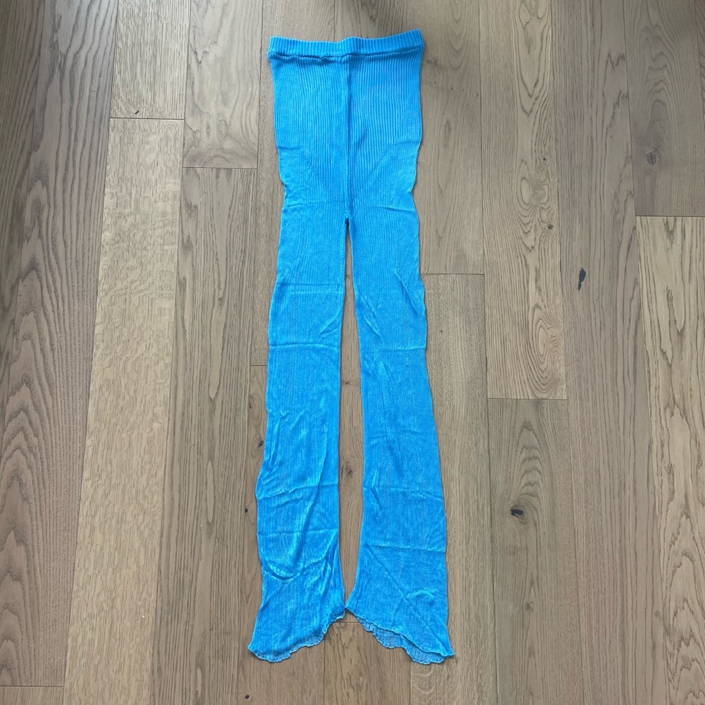 Gimaguas Benin Viscose Ribbed Pants in Blue